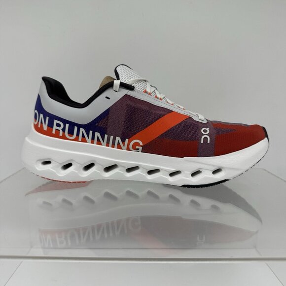 Brand New Men’s On Running Cloudsurfer Next Indigo Flame Red Blue White Size 8.5 - Picture 3 of 8